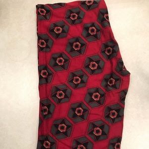 LuLaRoe OS Leggings (Red, Blue, Gray)
